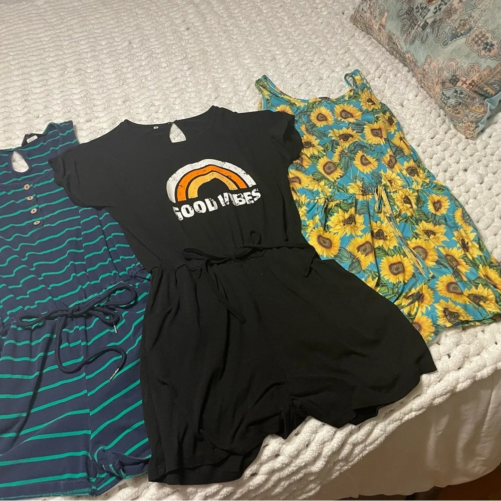 Colorful Women's Rompers Set - Picture 1 of 4